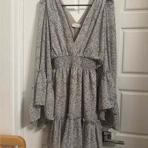 DRESS FORUM Floral Long Sleeve Dress